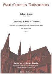 Alain, Jehan Artiste: Lamento und 2 dances a Angi Yavishta für Englischhorn/Oboe (Viola) und Orgel 