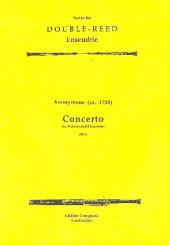 Anonymus: Concerto in A Major for 4 oboes and 2 bassoons, score and parts 