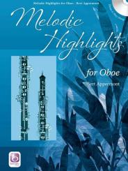 Appermont, Bert: Melodic Highlights (+CD) für Oboe 