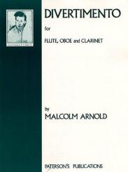 Arnold, Malcolm: Divertimento for flute, oboe and clarinet, parts 