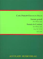 Bach, Carl Philipp Emanuel: Sonate g-Moll Wq132 (H562) für Oboe 