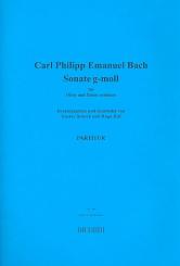 Bach, Carl Philipp Emanuel: Sonate g-Moll für Oboe und Klavier 