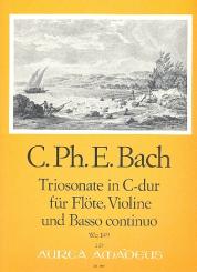 Bach, Carl Philipp Emanuel: Triosonate C-Dur WQ149 für Flöte (Oboe, Violine), Violine und Bc 