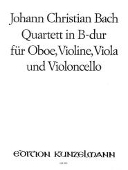 Bach, Johann Christian: Quartett B-Dur für Oboe, Violine, Viola und Violoncello, Stimmen 