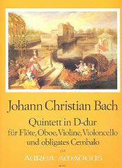 Bach, Johann Christian: Quintett D-Dur op.22,1 für Flöte, Oboe, Violine, Violoncello und obligates Cembalo 