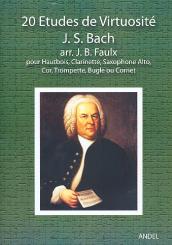 Bach, Johann Sebastian: 20 études de virtuosité for oboe (clar/sax.alto/cor/tromp/bugle/cornet) 