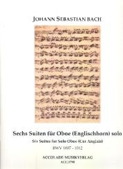 Bach, Johann Sebastian: 6 Suiten BWV1007-1012 für Oboe (Englischhorn) 
