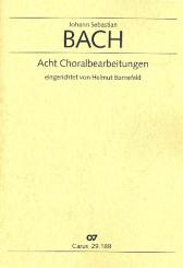 Bach, Johann Sebastian: 8 Choralvorspiele nach Kantatensätzen für Melodieinstrument und Orgel, Partitur und Oboenstimme (+Trompete in C) 