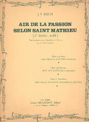 Bach, Johann Sebastian: Air de la passion selon St.Mathieu pour hautbois et bc 