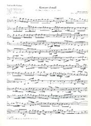 Bach, Johann Sebastian: Concerto d-Moll für Oboe, Streicher und Bc, Violoncello / Kontrabass 