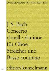 Bach, Johann Sebastian: Concerto d-Moll für Oboe, Streicher und Bc, Partitur (= Cembalo) 