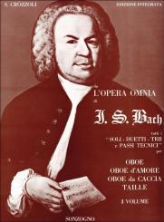 Bach, Johann Sebastian: Da l'opera omnia di J.S.Bach tutti i soli, duetti, trii e passi tecnici vol.1, per oboe 
