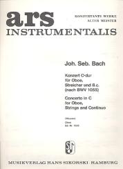 Bach, Johann Sebastian: Konzert C-Dur nach BWV1055 für Oboe und Streichorchester, Oboe Solo 
