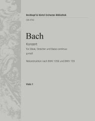 Bach, Johann Sebastian: Konzert g-Moll für Oboe, Streicher und Bc, Viola 