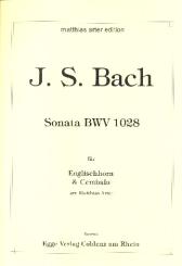 Bach, Johann Sebastian: Sonate BWV1028 für Englischhorn und Cembalo 