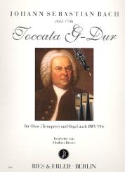 Bach, Johann Sebastian: Toccata G-Dur BWV916 für Oboe (Trompete) und Orgel 
