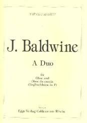 Baldwine (Baldwine), John: A Duo für Oboe und Englischhorn in F (Oboe da caccia), 2 Spielpartituren 