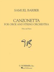 Barber, Samuel: Canzonetta for oboe and string orchestra, oboe and piano 