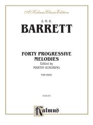 Barrett, , Apollon Marie Rose: 40 Progressive Studies for oboe 
