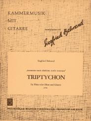 Behrend, Siegfried: Triptychon für Flöte (Oboe) und Gitarre 