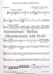 Bellini, Vincenzo: Konzert Es-Dur für Oboe und Orchester, Stimmensatz (Streicher 3-3-2-3) 