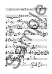 Bentzon, Niels Viggo: Quintett op.12 (1942) for flute, oboe, clarinet, bassoon, piano concertant, set of parts 
