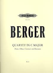 Berger, Arthur: Quartett C-Dur für Flöte, Oboe, Klarinette und Fagott, Partitur 