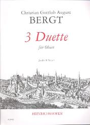 Bergt, Christian Gottlob: 3 Duette  für 2 Oboen 