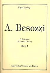 Besozzi, Alessandro: 6 Sonaten Band 1 (Nr.1-3) für 2 Oboen, Partitur 