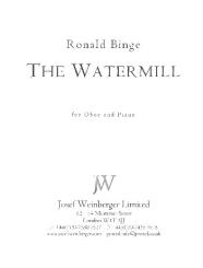 Binge, Ronald: The Watermill for oboe and piano 