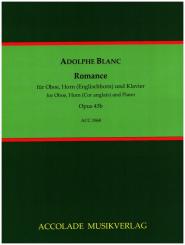 Blanc, Adolphe: Romance op.43b für Oboe, Horn (Englischhorn) und Klavier, Stimmen 