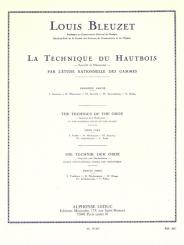 Bleuzet, Louis: La technique du hautbois vol.1 Gammes, mechanisme, sonorité, articulations, trilles 