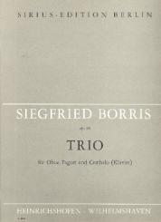 Borris, Siegfried: Trio op.90 für Oboe, Fagott und Cembalo (Klavier), Stimmen 