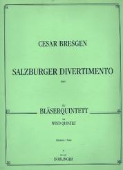 Bresgen, Cesar: SALZBURGER DIVERTIMENTO FUER FLOETE, KLARINETTE, OBOE, FAGOTT UND HORN, STIMMEN  (1965) 