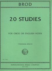 Brod, Henri: 20 studies for oboe or english horn 