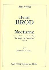 Brod, Henri: Nocturne en forme de variations sur des motifs de l'opéra Le siège de Corinthe op.16, pour hautbois et piano 
