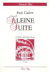 Cadow, Paul: Kleine Suite für 2 Oboen und Englischhorn, Partitur und Stimmen 