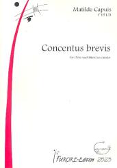 Capuis, Matilde: Concentus brevis für Oboe und Streichorchester, Partitur 