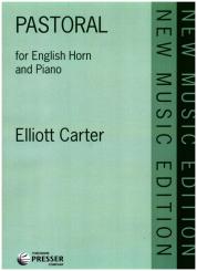 Carter, Elliott: Pastoral for english horn or alto saxophone and piano 