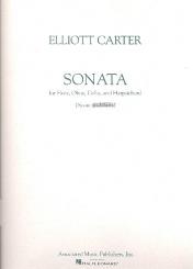 Carter, Elliott: Sonata for flute, oboe, cello and harpsichord, score 