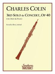 Colin, Charles: Solo de concert no.3 op.40 for oboe and piano 