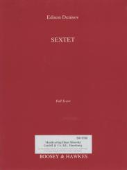 Denissow, Edison: Sextet for flute, oboe, clarinet and string trio, score 