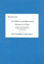 Ditters von Dittersdorf, Karl: Konzert A-Dur für Oboe d'amore und Orchester, Studienpartitur 