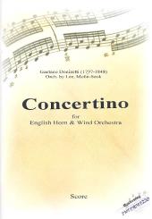 Donizetti, Gaetano: Concertino für Englischhorn und Blasorchester, Partitur und Stimmen 