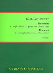 Donizetti, Gaetano: Una furtiva lagrima für Englischhorn (Fagott) und Klavier (Harfe) 