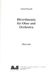 Dorati, Antal: Divertimento für Oboe und Orchester, Oboe solo 