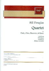 Douglas, Bill: Quartett für Flöte, Oboe, Fagott und Klavier, Stimmen 