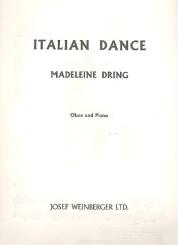 Dring, Madeleine: Italian Dance für Oboe und Klavier 