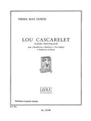 Dubois, Pierre Max: Lou Cascarelet Danses provencales pour 3 hautbois et tambourin ad lib, partition et parties 