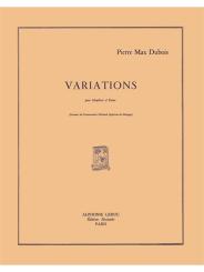 Dubois, Pierre Max: VARIATIONS POUR HAUTBOIS ET PIANO  